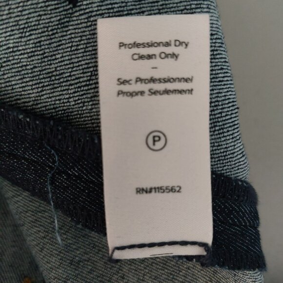 Cinq à Sept Sailor Jeans 8 Dark Blue High Rise Wide Leg Nautical Designer Denim - Picture 11 of 12